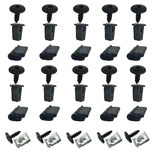 Kit 40 Pcs Grampo Presilha Parabarro Volkswagen Parati 1996/2013