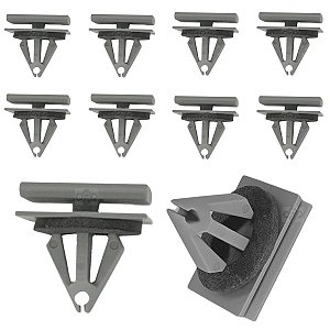 Kit 10 Grampo Presilhas Parachoque Chevrolet GM Malibu 2010/2018