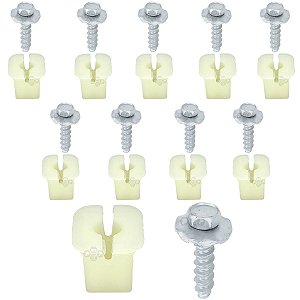 10 Parafuso Bucha Farol C/ Arruela Travante GM Zafira 2001/2012