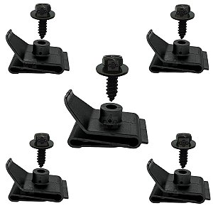 Kit 10 Pcs Presilha Parafuso Paralama Toyota Rav4 2000/2003