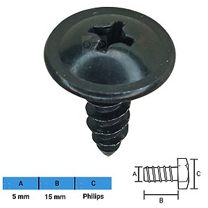 Parafuso Automotivo Philips 5 X 15mm