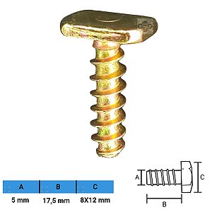 Grampo Presilha Parafuso 5X17,5X8X12mm