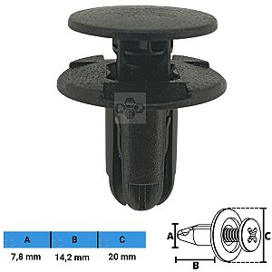 Grampo Presilha 7,8X14,2X20mm