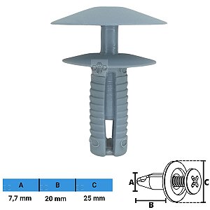 Grampo Presilha 7,7X20X25mm
