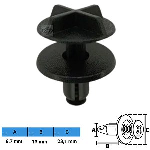 Grampo Presilha 8,7X13X23,1mm
