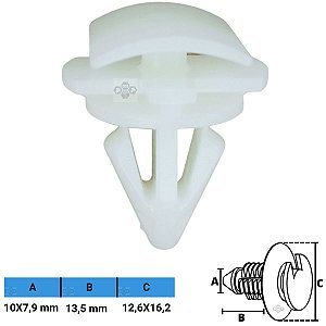 Grampo Presilha 10X7,9X13,5X12,6X16,2mm
