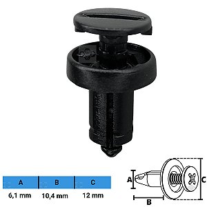 Grampo Presilha 6,1X10,4X12mm