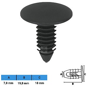 Grampo Presilha 7,8X19,8X18mm