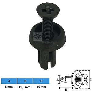 Grampo Presilha 5X11,8X10mm