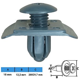 Grampo Presilha 10X12,2X20X29,7mm