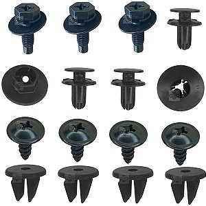 Kit 16 Grampo Presilha Parabarro Hyundai Hb20 2020/2021