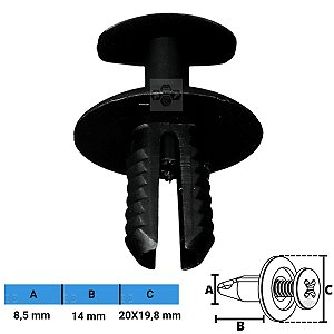 Grampo Presilha 8,5X14X20X19,8mm