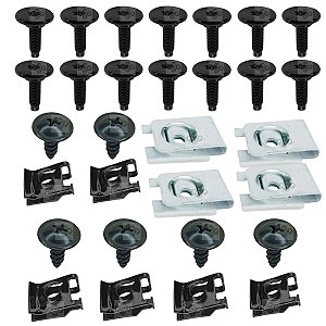 30 Pcs Presilha Parachoque Traseiro Fiat Siena 2001/2007