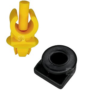 Kit 2 Bucha Presilha Ponta Haste Capo Volkswagen Saveiro 2006/2019