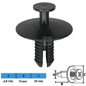 Grampo Presilha 6,8X15X20mm