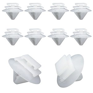 Kit 10 Presilha Fixa Friso Lateral Porta Renault Megane 2009/2015