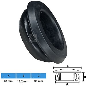 Grampo Presilha Tampão 28X12,2X33mm