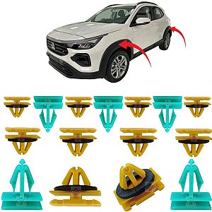 15 Grampo Presilha Moldura Paralama Fiat Pulse 2021/2023