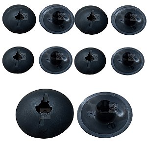 Kit 10 Grampo Forro Carpete Chevrolet GM Zafira 2001/2011