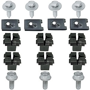 17 Pcs Grampo Presilha Parachoque Chevolet GM Classic Sedan 2010/2017