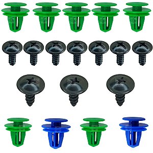 Kit 19 Presilha Forro Porta Dianteira Hyundai Hb20 2020/2022