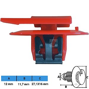 Grampo Presilha 12X11,7X27,1X16mm