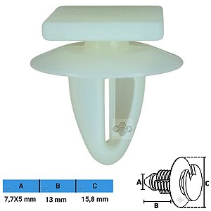 Grampo Presilha 7,7X15X13X15,8mm