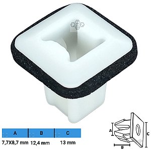 Grampo Presilha 7,7X8,7X12,4X13mm