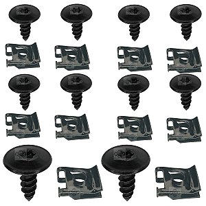 Kit 20 Pcs Presilha Painel Console Jeep Renegade 2015/2023