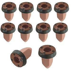 10 Presilha Grampo Bucha Parachoque Traseiro Volkswagen Golf 2008/2014