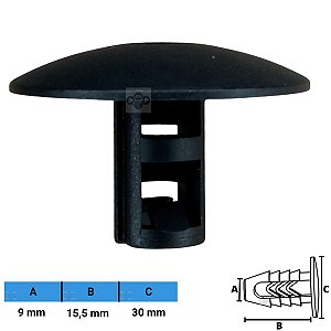 Grampo Presilha 9X15,5X30mm
