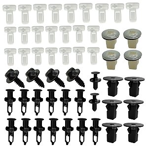 Kit 52 Pcs Grampo Parachoque Traseiro Toyota Corolla Xrs 2017/2019