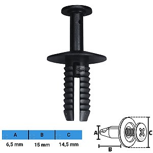 Grampo Presilha 6,5X15X14,5mm