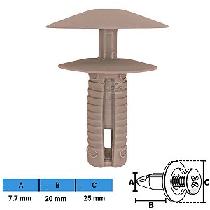 Grampo Presilha 7,7X20X25mm