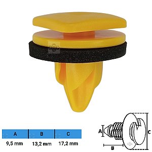 Grampo Presilha 9,5X13,2X17,2mm