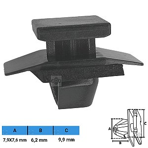 Grampo Presilha 7,9X7,6X6,2X9,9mm