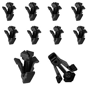 10 Grampo Grade Frontal Radiador Nissan Kicks 2021/2022
