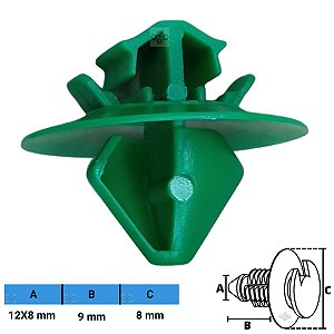 Grampo Presilha 12X8X9X8mm