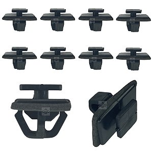 10 Grampo Presilha Moldura Externa Hyundai Accent 1999/2020 Preto