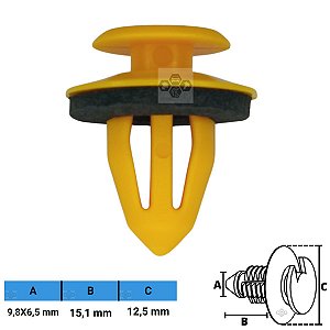 Grampo Presilha 9,8X6,5X15,1X12,5mm