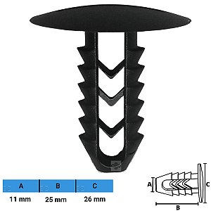 Grampo Presilha 11X25X26mm