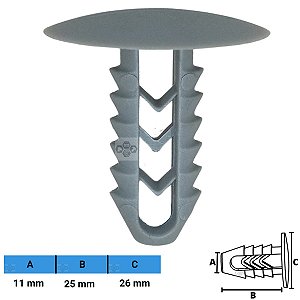 Grampo Presilha 11X25X26mm