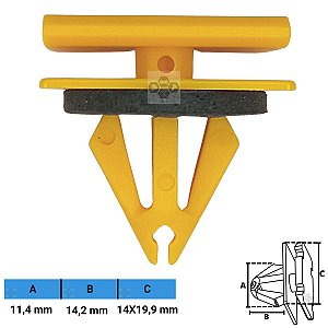 Grampo Presilha 11,4X14,2X14X19,9mm