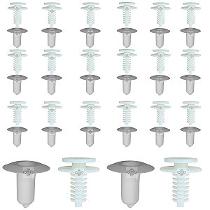 10 Presilhas + 10 Bucha Forro Porta Fiat Bravo 2011/2019