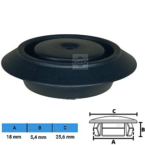 Grampo Presilha Tampão 18X5,4X25,6mm