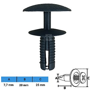 Grampo Presilha 7,7X20X25mm