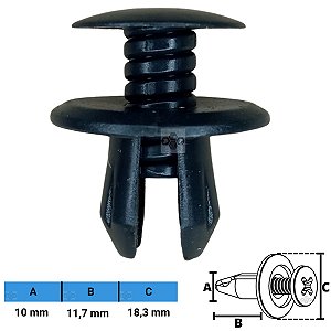Grampo Presilha 10X11,7X18,3mm
