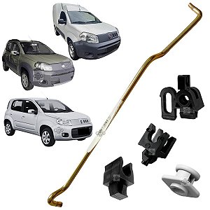 Kit Vareta Haste Presilha Capo Fiat Uno 2011/2016