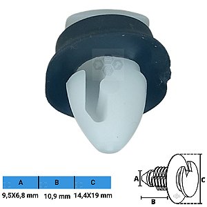Grampo Presilha 14,4X19X10,9X 9,5X6,8