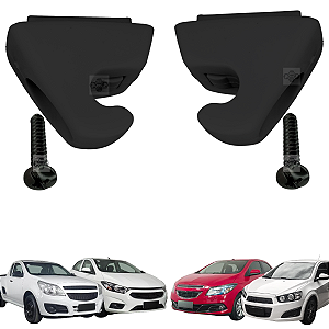 Grampo Presilha Suporte Quebra Sol Chevrolet GM Cruze 2012/2016 Preto